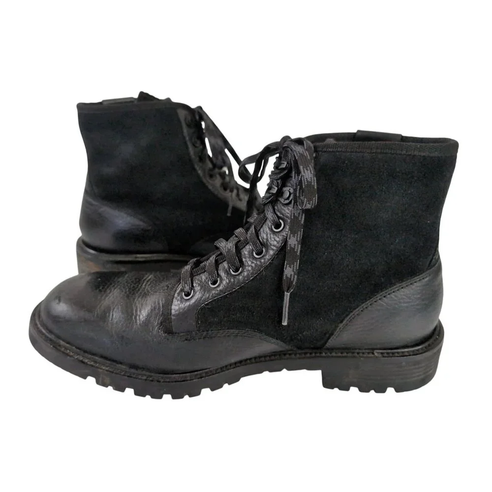 Cole Haan Grand OS Ankle Boot Mens 9 Black Leather Grunge Punk Rocker Edgy Urban